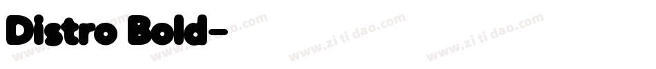 Distro Bold字体转换